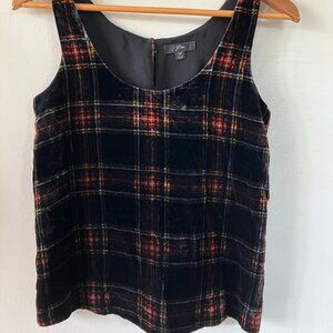 J Crew Velvet Tank Top, Size 00